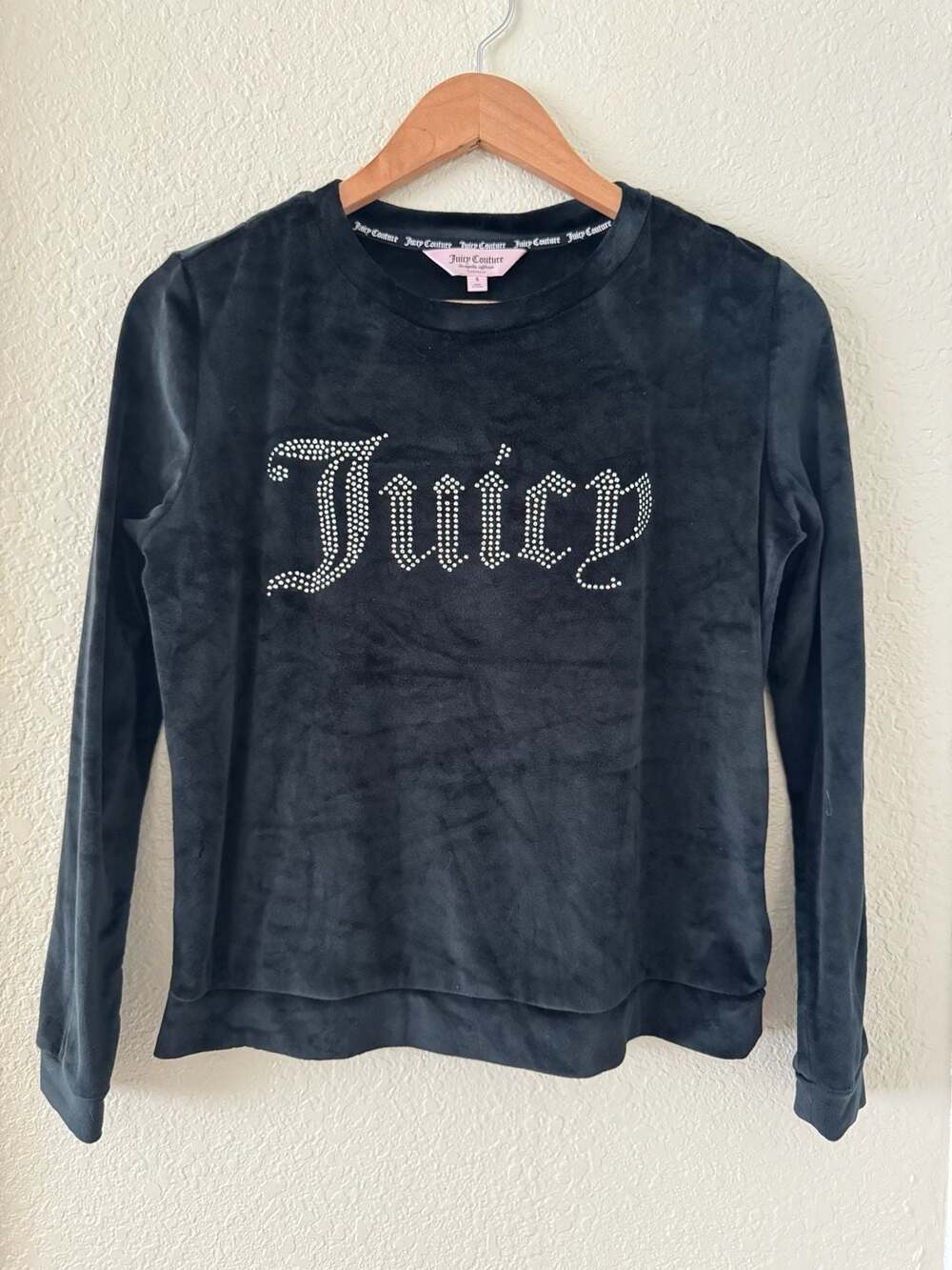 Juicy Couture Velour Rhinestone Logo Lounge Set Size S